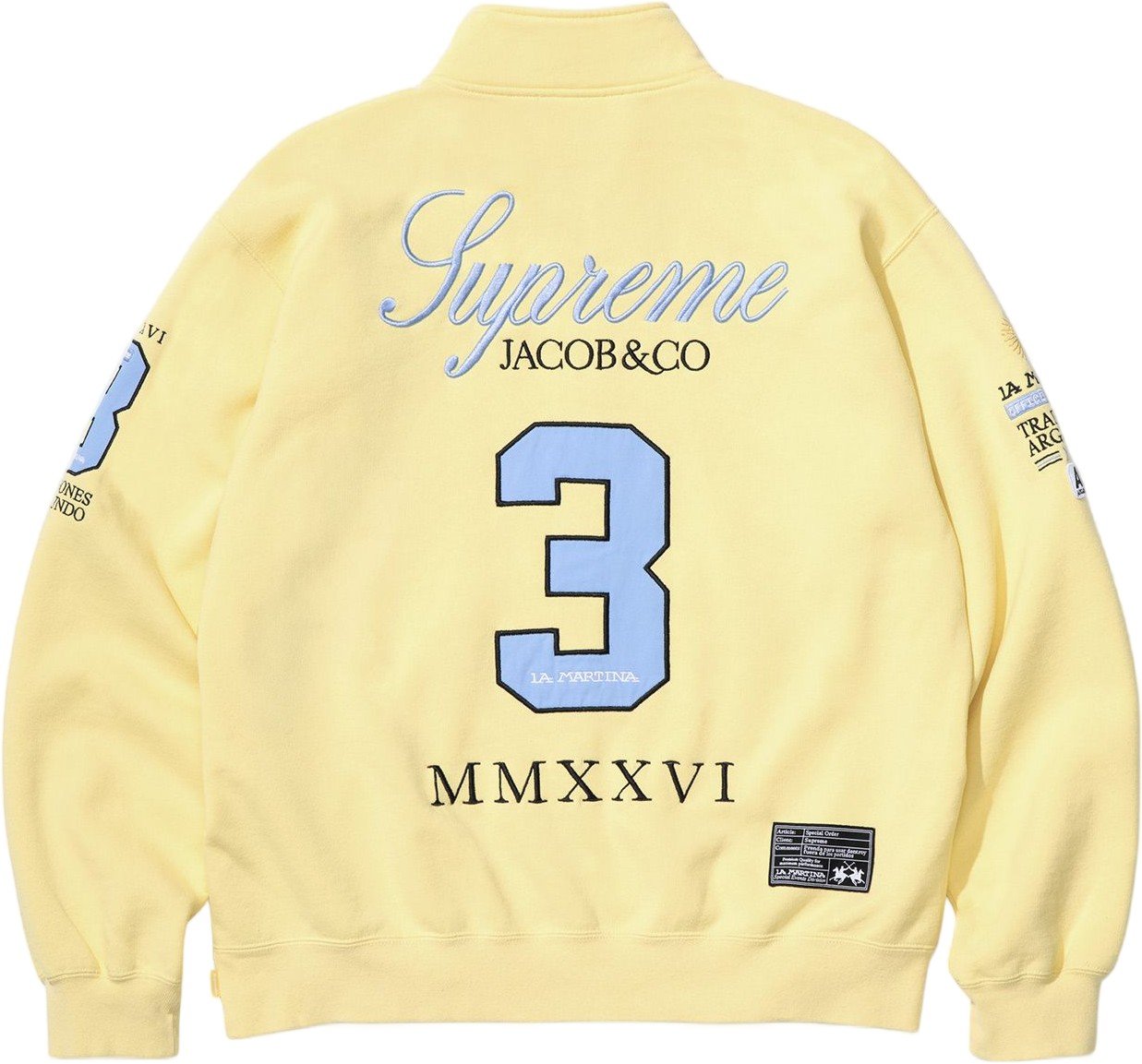 Supreme®/La Martina/Jacob & Co Zip Up Sweatshirt view 7